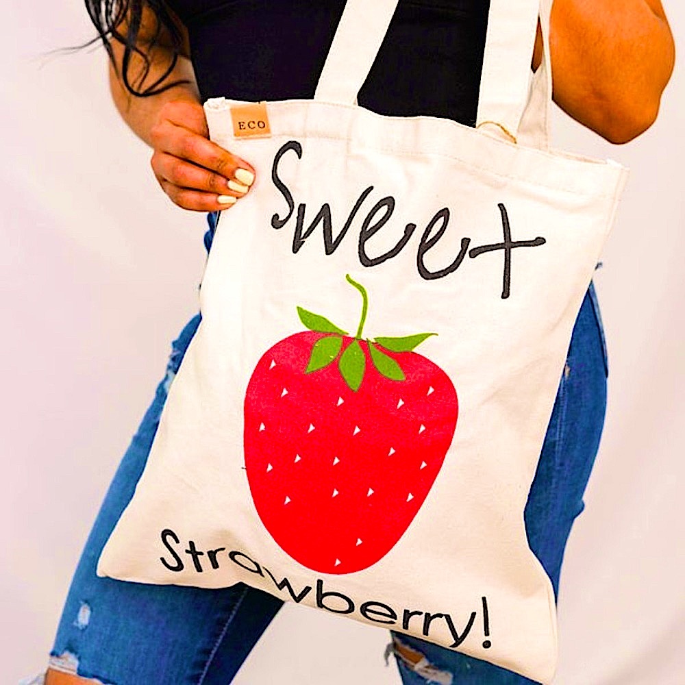 🆕🍓LOF: Strawberry Eco Bag